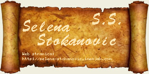 Selena Stokanović vizit kartica